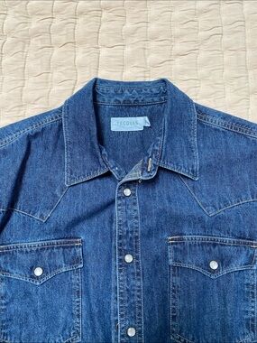 Tecovas Indigo Denim Western Shirt Jacket